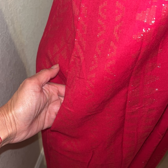 ELAN INTL❣️NWT$91 Gorgeous Bohemian Boho Red Cleo Maxi Dress - Picture 11 of 16